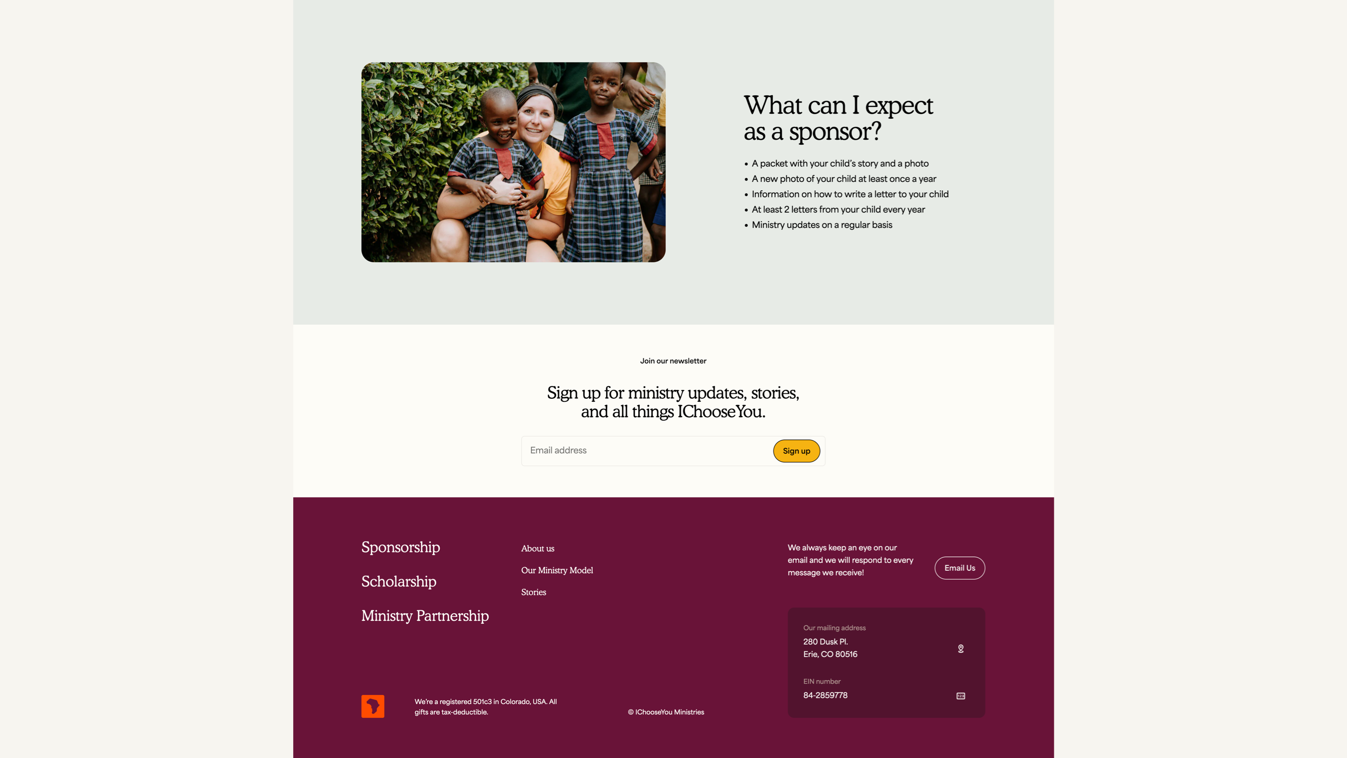 IChooseYou website design